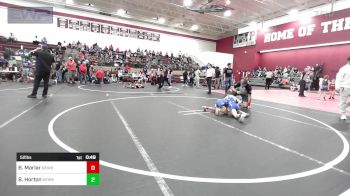 52 lbs Consolation - Bronson Marlar, Newkirk Takedown Club vs Blaine Horton, Newkirk Takedown Club