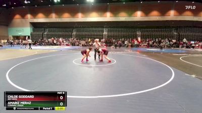 170 lbs Quarterfinal - Chloe Goddard, Rio Vista vs Amariz Meraz, Corning Union