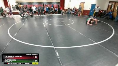190 lbs Champ. Round 1 - Thomas Elizondo, Mountain View vs Curtis Keck, Kelly Walsh