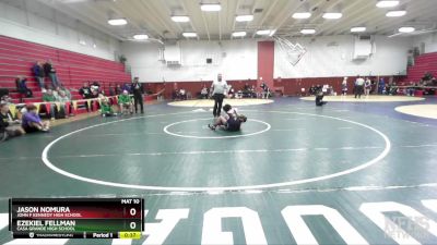 140 lbs Cons. Round 3 - Ezekiel Fellman, Casa Grande High School vs Jason Nomura, John F Kennedy High School