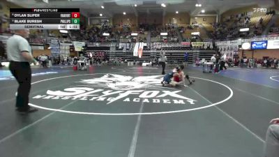 157 lbs Semifinal - Dylan Slifer, Frankfort Hs vs Blake Buresh, Phillipsburg Hs