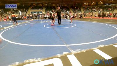 105 lbs Semifinal - Wyatt Edmonds, Caney Valley Wrestling vs Mya Waite, Tulsa Blue T Panthers