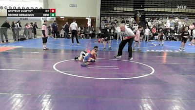 49 lbs Semifinal - Greyson Godfrey, Revival X vs George Gerasimov, CT Whale Orca - ESE