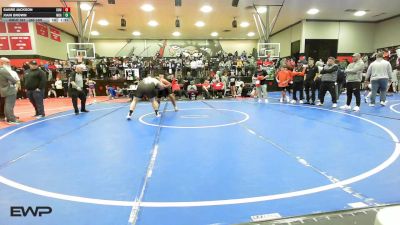 285 lbs Round Of 16 - Sabre Jackson, Coweta vs Xain Brown, McAlester