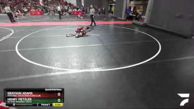 78 lbs Quarterfinal - Henry Metzler, De Pere Redbirds Youth vs Grayson Adams, Boscobel Youth Wrestling Club