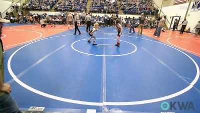 55 lbs Quarterfinal - Madden Wellman, Poteau Youth Wrestling Academy vs Lincoln Sanders, Sallisaw Takedown Club