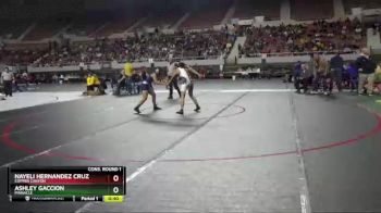 114 lbs Cons. Round 1 - Nayeli Hernandez Cruz, Copper Canyon vs Ashley Gaccion, Pinnacle