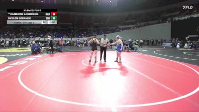 4A Boys 215 lbs Cons. Round 1 - Cameron Anderson, Mazama Boys vs Daylen Beranek, St. Helens Boys