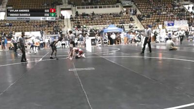 5A 138 lbs Semifinal - Indigo Daniels, Brewbaker Tech vs Dylan Andres, Elmore County School