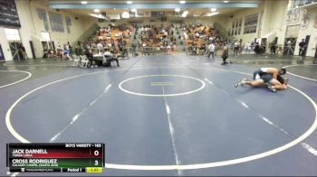 165 lbs Quarterfinal - Jack Darnell, Yorba Linda vs Cross Rodriguez, Calvary Chapel (Santa Ana)