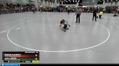 78 lbs Cons. Round 3 - Edison Flaherty, Viking Wrestling Club (IA) vs Ivan Larsen, MN Elite Wrestling Club