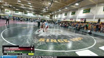 85 lbs 7th Place Match - Jonah Anderson, Dakota Boyz Wrestling Club vs Peyton Seay, DAKOTA RATTLERS WRESTLING CLUB