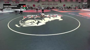 157 lbs Champ. Round 1 - Chasen Kazmierczak, Wabash vs Luke Swan, Wisconsin-Whitewater