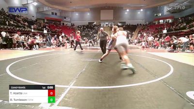 140 lbs Consolation - Trey Hoette, Unattached vs Bentley Tumleson, Fort Gibson Youth Wrestling