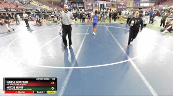 130 lbs Champ. Round 1 - Naima Ghaffar, M3 Wrestling Academy vs Mitzie Hunt, Team Idaho Wrestling Club