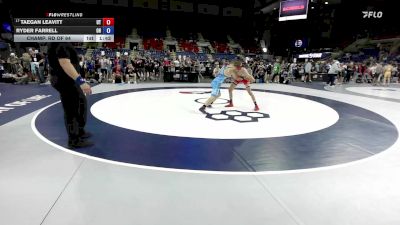 120 lbs Champ. Rd Of 64 - Taegan Leavitt, UT vs Ryder Farrell, OH