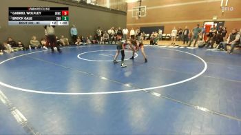 85 lbs Champ. Round 1 - Brock Gale, Sanderson Wrestling Academy vs Gabriel Wolfley, Snake River Wrestling Club