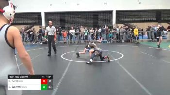 89 lbs Prelims - Kody Scott, Maine Trappers ES vs Gage Wentzel, Broad Axe Wrestling Club Red