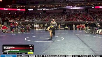 3A-106 lbs Champ. Round 1 - Jayden Luna, Bettendorf vs Connor Stickrod, Spencer