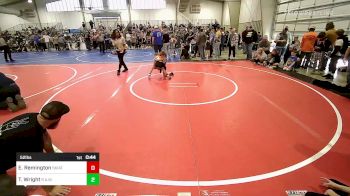 52 lbs Quarterfinal - Eli Remington, Skiatook Youth Wrestling 2022-23 vs Talon Wright, R.A.W.