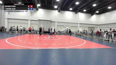 144 lbs Champ. Round 2 - Hayden Cook, AL vs Cross Alpe, TN