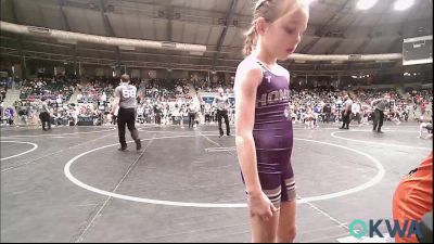 52 lbs Round Of 32 - Ryatt Luchsinger, Lexington Wrestling Club vs Kyllie Gwinn, Buck Pride Wrestling