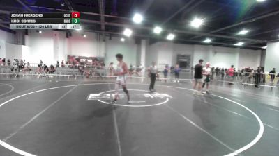 126 lbs 2nd Place - Jonah Juergens, Ocrtc vs Khoi Cortes, Rancho Bernardo WC