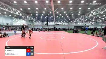 113 lbs Prelims - Ava Rose, Misfits Code Red vs Reanah Utterback, Midwest Black Mambas Team 1