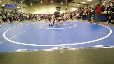 43 lbs Semifinal - Ember Shelton, Team Tulsa Wrestling Club vs Emery Flud, Checotah Matcats