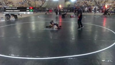45 lbs Quarterfinal - Preston Torbett, Mcminn Tribe Wrestling vs Adonis Walle, Nashville Catholic Wrestling