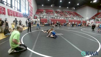 52 lbs Quarterfinal - Eric Barkhimer, Choctaw Ironman Youth Wrestling vs Jaxon Raizola, Standfast