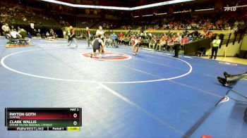 165 Class 2 lbs Cons. Round 1 - Clark Wallis, Father Tolton Regional Catholic vs Payton Goth, Clinton