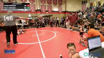 40 lbs Quarterfinal - Ryker Needham, Coweta Tiger Wrestling vs Riley Tarwater, Eufaula Ironheads Wrestling Club