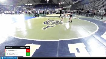 97 lbs Quarterfinal - Beaudi Shaeffer, Othello Wrestling Club vs Gaige Pozniak, Team Aggression Wrestling Club