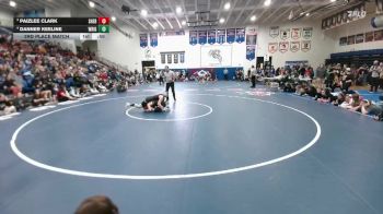 125 lbs 3rd Place Match - Paizlee Clark, Sheridan vs Danner Keeline, Wright
