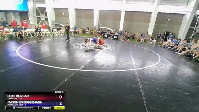 150 lbs Quarterfinals (8 Team) - Luke Burgar, Texas Gold vs Mason Breeggemann, Minnesota Red