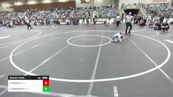 40 lbs Quarterfinal - JayDean Nelson, Buckaroo WC vs Justin Stoddard, Elko WC