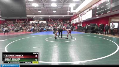 108 lbs Champ. Round 1 - Callum McCormick, Cardinal Newman High School vs Darius Sanchez, De La Salle High School