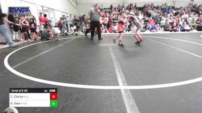 55 lbs Consi Of 8 #2 - Coy Clarke, Sallisaw Takedown Club vs Ryder Real, Roland Youth League Wrestling