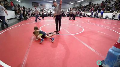 40 lbs Consi Of 8 #2 - Ava Adams, Springdale Youth Wrestling Club vs Kynslee Church, Wagoner Takedown Club