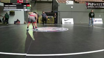 Schoolboys - 225 lbs Quarters - Raul Sandoval, Santa Ynez Wrestling Academy vs Omar Rodriguez, Salinas Valley Wrestling Club (SVWC)