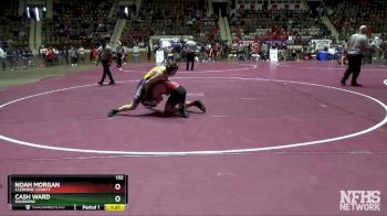 132 lbs Champ. Round 2 - Noah Morgan, Cleburne County vs Cash Ward, Ranburne