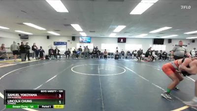 138 lbs Cons. Round 7 - Samuel Yokoyama, Los Alamitos vs Lincoln Chung, Cypress