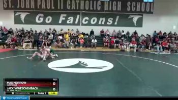 132 lbs 1st Place Match - Max Morrow, Huntsville vs Jack Voneschembach, St. John Paul II