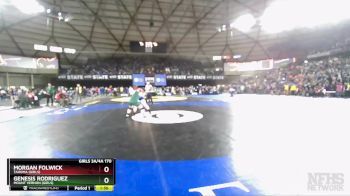 Girls 3A/4A 170 Champ. Round 1 - Morgan Folwick, Tahoma (Girls) vs Genesis Rodriguez, Mount Vernon (Girls)