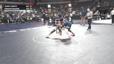 132 lbs Consi Of 32 #2 - Johnny Benetiz, Redwood -Visalia (CS) vs Ronaldo Wilharm, Pitman (SJ)