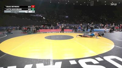 6A Boys 190 lbs Semifinal - Isaac Reynoso, Glencoe Boys vs Layth Qouchbane, Barlow Boys