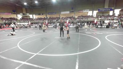 61 lbs Quarterfinal - Azerijah Bonney, Ridge WC vs Baylor Litke, Dragon Wrestling CO
