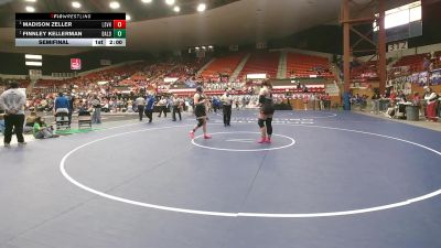 235 lbs Semifinal - Finnley Kellerman, Baldwin HS vs Madison Zeller, Lindsborg-Smoky Valley HS