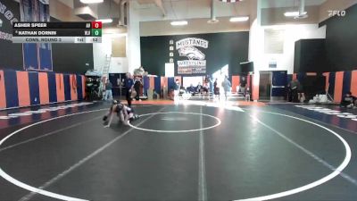 106 lbs Cons. Round 2 - Asher Speer, Apple Valley vs Nathan Dornin, Valley View